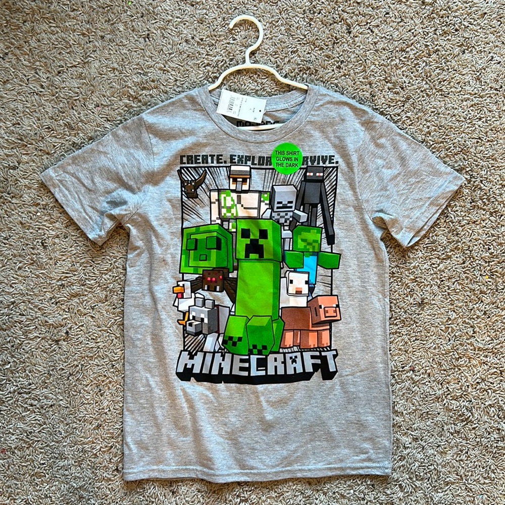 Child size large Minecraft Tee